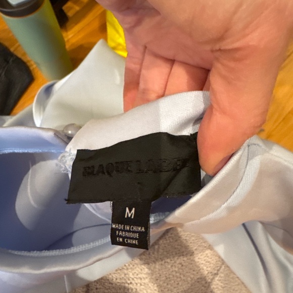 Blaque Label revolve Powder Blue Scuba Bell Sleeve Top - Picture 11 of 13